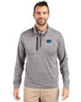 Florida Gators Alumni Cutter & Buck Stealth Heathered Quarter Zip Mens Pullover Elemental Grey Front