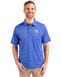Kentucky Wildcats Alumni Cutter & Buck Forge Pencil Stripe Stretch Mens Polo Chelan Blue Front