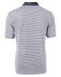 Penn State Nittany Lions Alumni Cutter & Buck Virtue Eco Pique Micro Stripe Recycled Mens Polo Navy Blue/White Mannequin Back