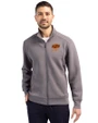 Oklahoma State Cowboys Alumni Cutter & Buck Roam Epic Versatility Recycled Full Zip Mens Jacket Elemental Grey Front