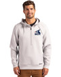 Chicago White Sox Cooperstown Cutter & Buck Roam Epic Versatility Half Zip Recycled Mens Hooded Pullover Solitare Front