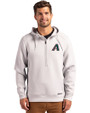Arizona Diamondbacks Cooperstown Cutter & Buck Roam Epic Versatility Half Zip Recycled Mens Hooded Pullover Solitare Front