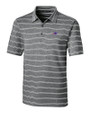 Buffalo Bills Cutter & Buck Forge Epic Confidence Recycled Heathered Stripe Stretch Mens Polo Black Mannequin