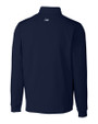 Penn State Nittany Lions Alumni Cutter & Buck Traverse Stretch Eco Quarter Zip Mens Big and Tall Pullover Liberty Navy Mannequin Back