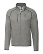 Penn State Nittany Lions Alumni Cutter & Buck Mainsail Sweater-Knit Mens Big and Tall Full Zip Jacket Polished Heather Mannequin
