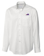 Buffalo Bills Cutter & Buck Epic Easy Care Fine Twill Mens Long Sleeve Dress Shirt White Mannequin