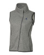 Penn State Nittany Lions Alumni Cutter & Buck Mainsail Sweater Knit Womens Asymmetrical Vest Polished Heather Mannequin