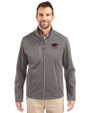 Arkansas Razorbacks Alumni Cutter & Buck Evoke Softshell Recycled Full Zip Mens Jacket Elemental Grey Front