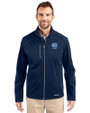 North Carolina Tar Heels Alumni Cutter & Buck Evoke Softshell Recycled Full Zip Mens Jacket Navy Blue Front
