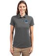 Florida Gators Alumni Cutter & Buck Advantage Eco Tri-Blend Pique Womens Polo Elemental Grey Front