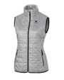 Penn State Nittany Lions Alumni Cutter & Buck Rainier PrimaLoft® Womens Eco Insulated Full Zip Puffer Vest Polished Medium Gray Mannequin