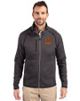 Oklahoma State Cowboys Alumni Cutter & Buck Mainsail Sweater-Knit Mens Full Zip Jacket Charcoal Heather Front