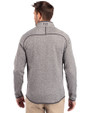Oklahoma State Cowboys Alumni Cutter & Buck Mainsail Sweater-Knit Mens Full Zip Jacket Polished Heather Back