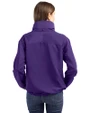 LSU Tigers Alumni Cutter & Buck Charter Eco Recycled Womens Full-Zip Jacket College Purple Back