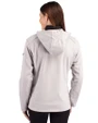 Louisville Cardinals College Vault Cutter & Buck Evoke Softshell Recycled Full Zip Womens Jacket CONCRETE Back