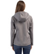Arkansas Razorbacks Alumni Cutter & Buck Evoke Softshell Recycled Full Zip Womens Jacket Elemental Grey Back