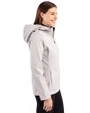 Michigan Wolverines Alumni Cutter & Buck Evoke Softshell Recycled Full Zip Womens Jacket CONCRETE Side