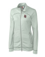 Birmingham Barons Clique Helsa Performance Womens Full Zip Knit Jacket Light Grey Mannequin