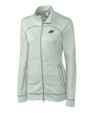 Akron RubberDucks Clique Helsa Performance Womens Full Zip Knit Jacket Light Grey Mannequin
