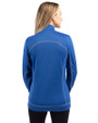 Akron RubberDucks Clique Helsa Performance Womens Full Zip Knit Jacket Royal Blue Back