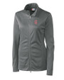 Greenville Drive Clique Helsa Performance Womens Full Zip Knit Jacket Titan Mannequin