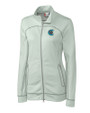 Charlotte Knights Clique Helsa Performance Womens Full Zip Knit Jacket Light Grey Mannequin