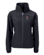 Texas Tech Red Raiders Alumni Cutter & Buck Charter Eco Recycled Womens Full-Zip Jacket Black Mannequin