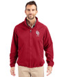 Oklahoma Sooners Alumni (Lights and CDR) Cutter & Buck Charter Eco Recycled Mens Full-Zip Jacket Cardinal Red Front