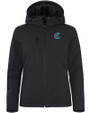 Charlotte Knights Clique Equinox Insulated Womens Softshell Jacket Black Mannequin