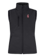 Greenville Drive Clique Equinox Insulated Womens Softshell Vest Black Mannequin