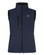 Binghamton Rumble Ponies Clique Equinox Insulated Womens Softshell Vest Dark Navy Mannequin