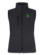 Dayton Dragons Clique Equinox Insulated Womens Softshell Vest Black Mannequin