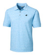 Carolina Panthers Cutter & Buck Advantage Cotton-Blend Pique Mens Space-Dye Polo Lakeshore Mannequin