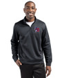 Buffalo Bisons Clique Lift Eco Performance Half Zip Unisex Pullover Black Front