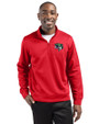 Gwinnett Stripers Clique Lift Eco Performance Half Zip Unisex Pullover Red Front