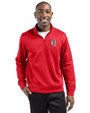 Birmingham Barons Clique Lift Eco Performance Half Zip Unisex Pullover Red Front