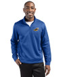 Akron RubberDucks Clique Lift Eco Performance Half Zip Unisex Pullover Royal Blue Front