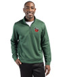 Fort Wayne TinCaps Clique Lift Eco Performance Half Zip Unisex Pullover Bottle Green Front