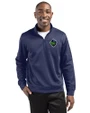 Hillsboro Hops Clique Lift Solution-dyed Performance Unisex Half Zip Sweatshirt Navy Front