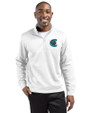 Charlotte Knights Clique Lift Eco Performance Half Zip Unisex Pullover White Front