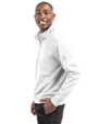 Charlotte Knights Clique Lift Eco Performance Half Zip Unisex Pullover White Side