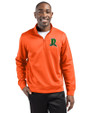 Dayton Dragons Clique Lift Eco Performance Half Zip Unisex Pullover Orange Front