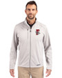 Fresno Grizzlies Cutter & Buck Evoke Softshell Recycled Full Zip Mens Jacket CONCRETE Front