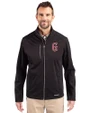 Greenville Drive Cutter & Buck Evoke Softshell Recycled Full Zip Mens Jacket Black Front
