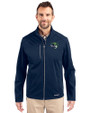 Gwinnett Stripers Cutter & Buck Evoke Softshell Recycled Full Zip Mens Jacket Navy Blue Front