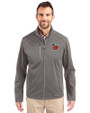 Fort Wayne TinCaps Cutter & Buck Evoke Softshell Recycled Full Zip Mens Jacket Elemental Grey Front