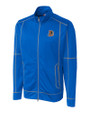 Durham Bulls Clique Helsa Performance Mens Full Zip Knit Jacket Royal Blue Mannequin