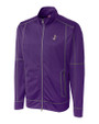 Albuquerque Isotopes Clique Helsa Performance Mens Full Zip Knit Jacket College Purple Mannequin