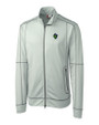 Hillsboro Hops Clique Helsa Performance Mens Full Zip Knit Jacket Light Grey Mannequin