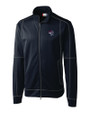 Binghamton Rumble Ponies Clique Helsa Performance Mens Full Zip Knit Jacket Dark Navy Mannequin